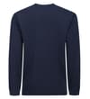 Thumbnail Navy long sleeve waffle T-shirt back view.
