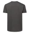 Thumbnail Back view of charcoal marl short sleeve T-shirt.