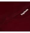 Thumbnail Close-up of burgundy crew neck with Bigdude inner branding.