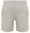 Thumbnail Grey marl jogger shorts back view.