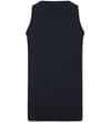 Thumbnail Navy plain tank top laid flat, back view.