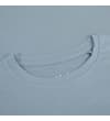 Thumbnail Light blue crew neck collar close-up.