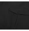 Thumbnail Close-up of black buttoned cargo pocket flap.