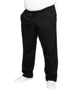 Bigdude Open Hem Sweatpants Black