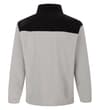 Thumbnail Back view of black and light grey fleece jacket.
