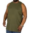 Thumbnail Olive plain tank top worn on a model.