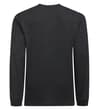 Thumbnail Charcoal long sleeve waffle T-shirt, back view.