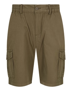 Bigdude Elasticated Waist Cargo Shorts Khaki