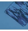 Thumbnail Close-up of blue camo short sleeve on blue T-shirt.