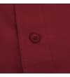 Thumbnail Close-up of the burgundy pique fabric and button placket.