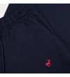 Thumbnail Navy sweatpants with elastic waist and red stag logo.