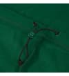 Thumbnail Close-up of dark green fleece hem toggle adjuster.