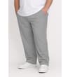 Thumbnail Steel grey elasticated waist trousers worn with white trainers.