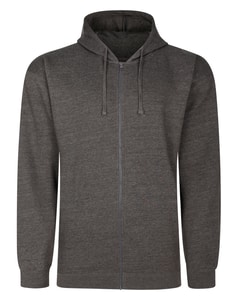 Bigdude Extra Heavy Full Zip Hoody Charcoal Tall