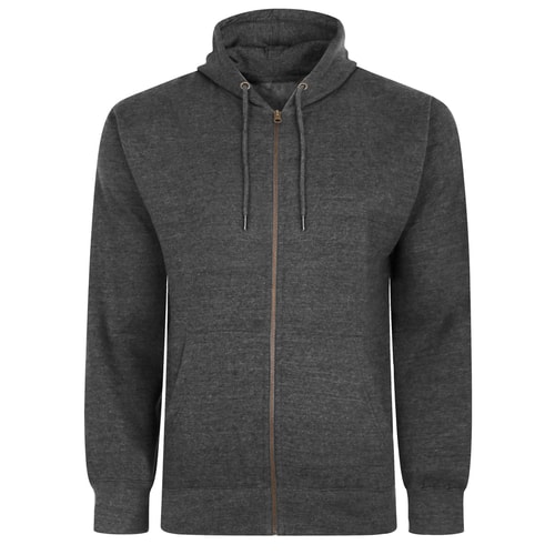 Bigdude Original Full Zip Hoody Charcoal Tall