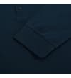 Thumbnail Navy polo shirt close-up with ribbed cuff detail.