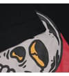 Thumbnail Close-up of sleeve hem over the skull print graphic.