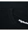 Thumbnail Black T-shirt crew neck close-up with Bigdude label.