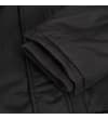Thumbnail Close-up of black parka sleeve with ribbed inner cuff.