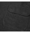 Thumbnail Close-up of charcoal shorts cargo pocket with flap.