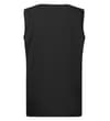 Thumbnail Black sleeveless T-shirt, back view.