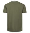Thumbnail Back view of dark khaki short sleeve T-shirt.