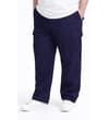 Thumbnail Navy cargo pants worn with a white T-shirt.
