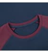 Thumbnail Close-up of the crew neck and raglan shoulder detail.