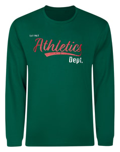 Bigdude Athletics Print Long Sleeve T-Shirt Green