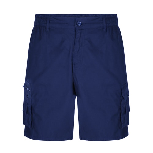Bigdude Light Weight Elasticated Waist Cargo Shorts Navy