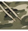 Thumbnail Close-up of khaki camo shorts drawstring detail.