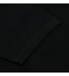 Thumbnail Close-up of black polo short sleeve cuff.