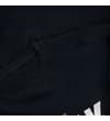Thumbnail Close-up of black T-shirt crew neck and upper front.