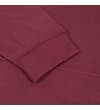 Thumbnail Close-up of the burgundy hoody ribbed cuff and hem.