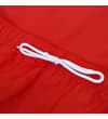 Thumbnail Close-up of red swim shorts with white drawstring waist.