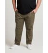 Thumbnail Light khaki chino pants worn front view.