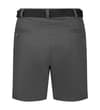 Thumbnail Charcoal chino shorts with black belt, back view.