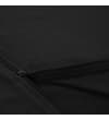 Thumbnail Close-up of the black front zip and inner hood lining.