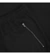 Thumbnail Close-up of black shorts with zipped side pocket.