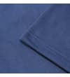 Thumbnail Close-up of dusty blue shorts hem stitching.