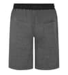 Thumbnail Back view of charcoal sweat shorts with rear patch pocket.