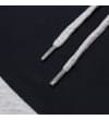 Thumbnail Close-up of the light grey drawstring on navy shorts.