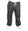 Thumbnail Charcoal sweatpants with cuffed hems, front view.