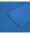 Thumbnail Close-up of the royal blue open sleeve cuff.