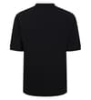 Thumbnail Black polo shirt, back view.