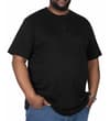 Thumbnail Black short sleeve henley T-shirt shown on model.