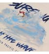 Thumbnail Close-up of the blue surf print on the front.