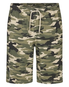 Bigdude Camo Loop Back Shorts Khaki