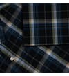 Thumbnail Close-up of check fabric and short sleeve hem.