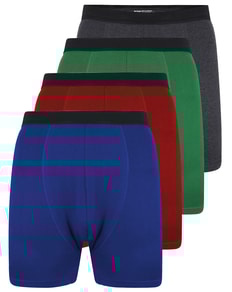 Bigdude 4 Pack Jersey Knitted Boxer Shorts Assorted
